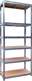 CH 6- policový kovový úložný regál Tosca XIV. 220 X 90 X 40 cm
