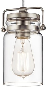 Elstead KL-BRINLEY-MP-NI - Luster na lanku BRINLEY 1xE27/60W/230V matný chróm