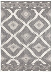 Hanse Home, Kusový koberec Twin Supreme 103428 Malibu grey creme – na von aj na doma, 200x290, šedá, chodba / predsieň