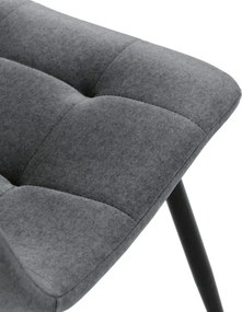 Jedálenská stolička zamatová, sivá DCL-X7015 GREY2