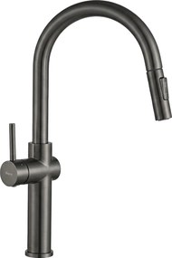 Rea Fresh High, kuchynská batéria vysoká s výsuvným výtokom, grafitová, REA-B7202