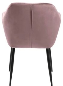 Ružové čalúnené jedálenské kreslo Emilia – Actona