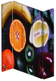 Gario Paraván Šťavnaté ovocie Rozmery: 180 x 170 cm, Prevedenie: Otočný paraván 360°