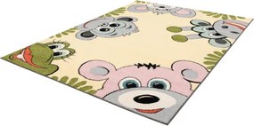 Detský koberec Funky Top Tig žltý