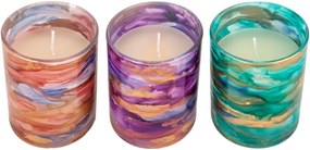 Weltbild Vonné sviečky v skle Marble, sada 3 ks