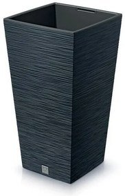 Kvetináč FURU SQUARE 29,5 cm, antracitový, 29,5 cm
