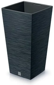 Kvetináč FURU SQUARE 29,5 cm, antracitový, 29,5 cm