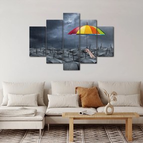 Obraz - Dáždniky (150x105 cm)