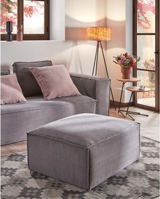 Sivá menčestrová pohovka 240 cm Blok – Kave Home