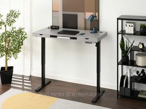 PC stolík Osto 140 (betón + biela). Vlastná spoľahlivá doprava až k Vám domov. 1109836