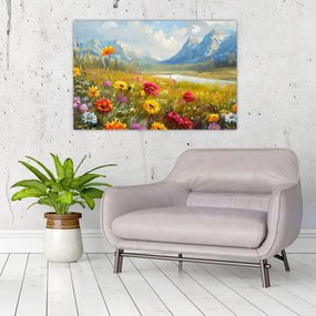Obraz - Maľovaná krajina (90x60 cm)