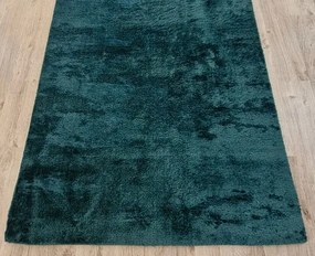Mäkký huňatý koberec Plush Deluxe v tyrkysovej farbe Rozmer: 60x100 cm