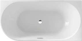 Aqualine Tibera, rohová stojaca vaňa, 160x75cm, biela, E1027