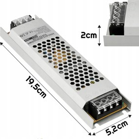 BERGE Super Slim LED modulárny napájací zdroj - 12V - 100W - 8,33A - IP20