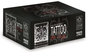 RCR TATTOO POHÁR NA WHISKY 340ML SADA 6 KS