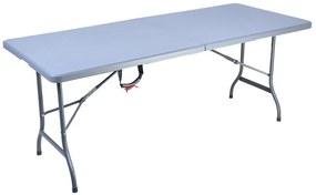 Skladací cateringový stôl 180 cm - sivá
