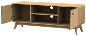TV stolík v dekore duba v prírodnej farbe 140x53 cm Cassie - Støraa