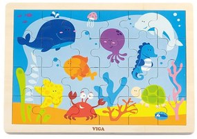 Detské drevené puzzle Viga Oceán