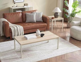 Konferenční stolek Frost 120 cm krémový/alpský dub