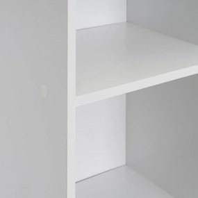 Biela knižnica 30x106x24 cm Cube – Casa Selección