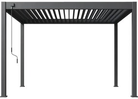 Pergola bioklimatická Rojaplast Intro Neo 360 x 300 x 255 cm voľne stojaca antracit
