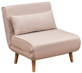 Krémové kreslo Folde – Artie