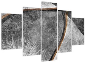 Obraz - Abstrakcia v betóne (150x105 cm)