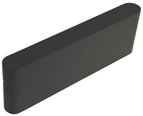 LED Vonkajšie nástenné svietidlo FLOW LED/9W/230V IP54 4000K antracit