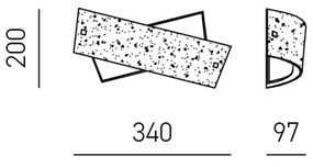 Gea Luce CAMILLA A P oro - Nástenné svietidlo CAMILLA 2xE14/28W/230V 34 cm zlatá