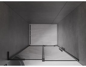 Mexen Velar L, posuvné sprchové dvere do otvoru 110 cm, 8mm šedé sklo, čierna matná, 871-110-003-41-70