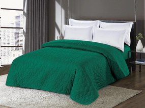 Zelený prehoz na posteľ so vzorom STONE Rozmer: 200 x 220 cm