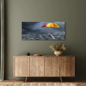 Obraz - Dáždniky (120x50 cm)
