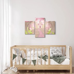 Obraz - Cesta do ružového kráľovstva (90x60 cm)