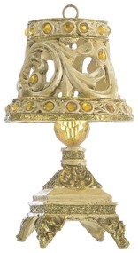 VIANOČNÁ DEKORÁCIA LAMPA 1 SADA 6KS 9 CM ZLATÁ