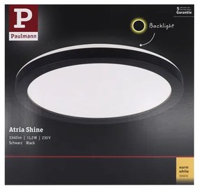 Paulmann 70997 - LED/11,2W Panel prisadený ATRIA 230V 3000K čierna