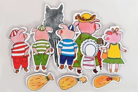 MARIONETINO – Bábkové divadlo: O troch prasiatkach a o kozliatkach (15 bábok, 2 rozprávky)