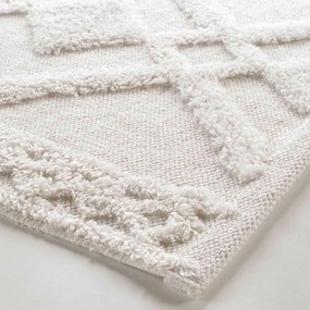 Biela kúpeľňová predložka 50x80 cm Gladis – douceur d'intérieur