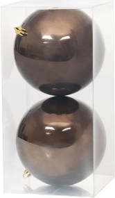 Gule MagicHome Vianoce, 2 ks, hnedé, na vianočný stromček, 12 cm