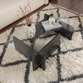 Konferenčný stolík Flavio Wooden Black