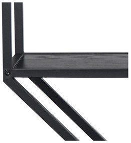 Čierna nástenná polica Actona Seaford