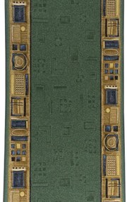 Koberce Breno Behúň JENA 22, šíře role 80 cm, zelená, viacfarebná