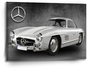 Sablio Obraz Mercedes-Benz 300 SL Sivé pozadie - 90x60 cm