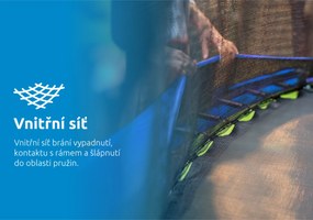 Marimex | Trampolína Marimex Standard 457 cm + vnútorná ochranná sieť + rebrík ZADARMO | 19000084
