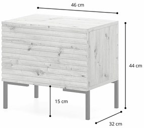 Nočný stolík Lamellito L4  (čierna + zlatá). Vlastná spoľahlivá doprava až k Vám domov. 1098838