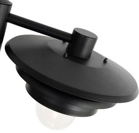 Dizajnová vonkajšia stĺpová lampa čierna 100 cm IP44 - Morty