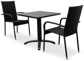 Balkónový set Ristorante + 2x ratanová stolička Paris