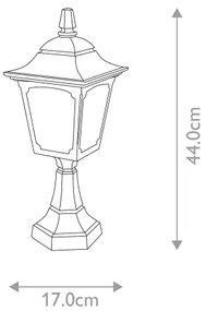 Elstead - Vonkajšia lampa CHAPEL 1xE27/100W/230V IP44