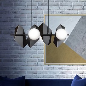 Luster na lanku DRIFTON 4xE14/10W/230V čierna