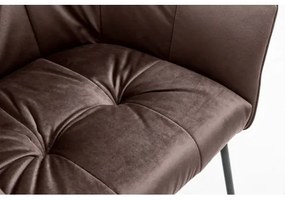 Stolička 42473 Loft Zamat Hnedá  - Komfort-nábytok