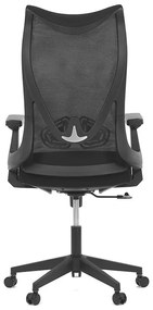 Autronic BONTEC Kancelárska stolička, hojdací mechanizmus, čierna sieťovina, KA-S248 BK Farba: Šedá